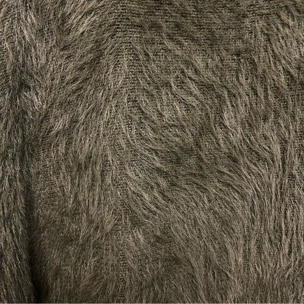 Jessica Simpson‎ Dark Green Fuzzy Sweater Womens Medium - Picture 6 of 6
